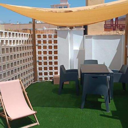 Estudio Centro Malaga Terraza Y Barbacoa Esterno foto